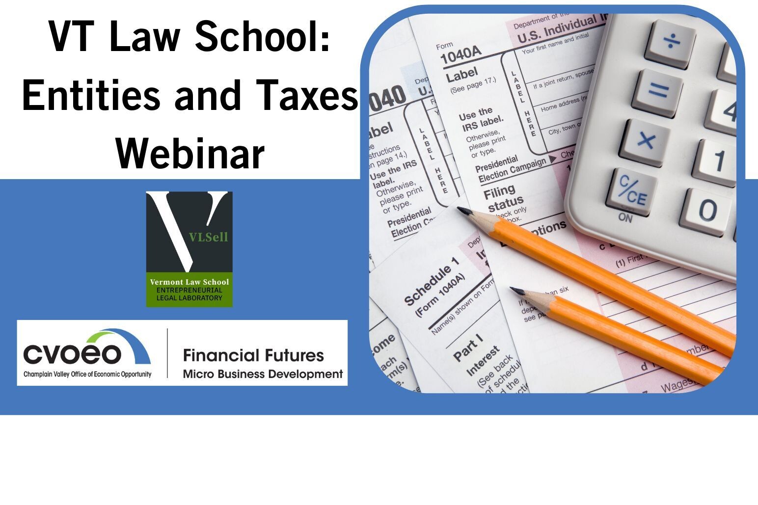 VT Law School: Entities and Taxes Webinar